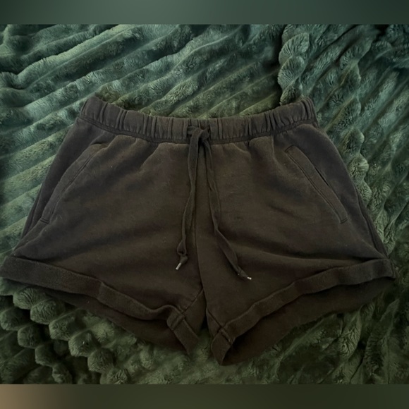 PINK black dad shorts with pockets - Picture 1 of 3